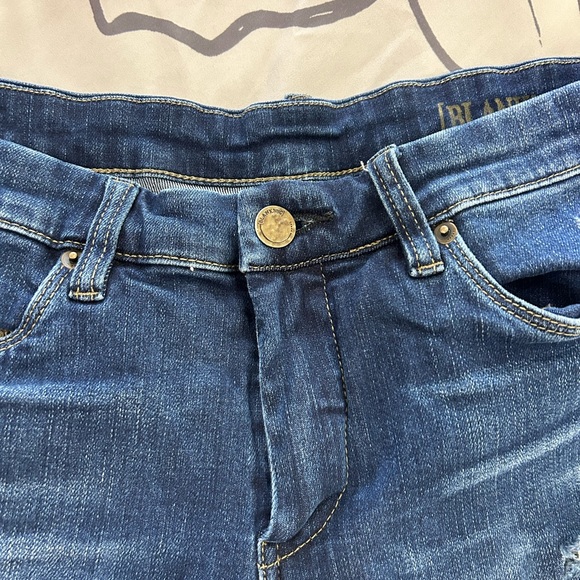 BLANK NYC • Blue Ripped Straight Leg Jeans • sz 29 • - Picture 9 of 13